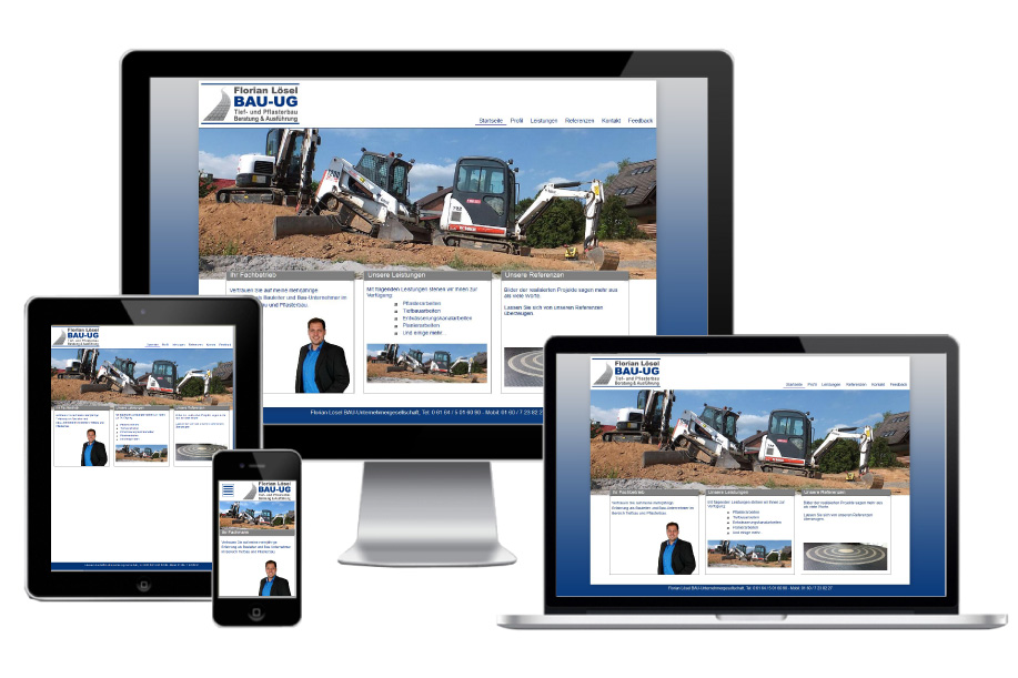 Fluid-Webdesign-Loesel-Bau-weiss